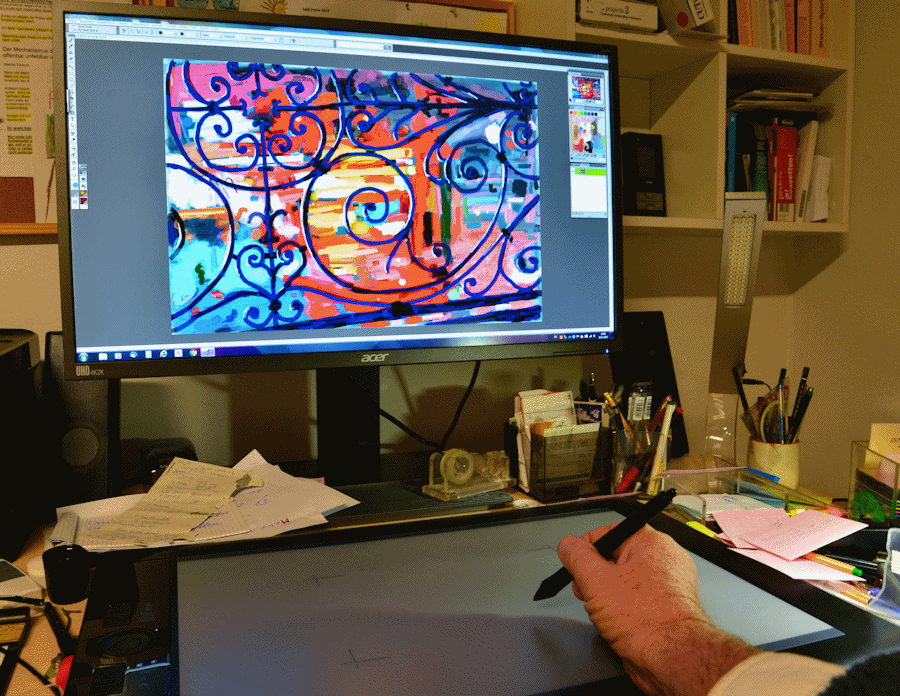 Wolfgang Hock Computer painting